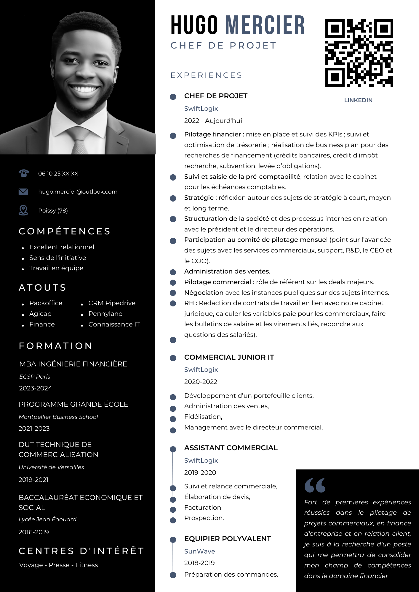 Exemple CV 1